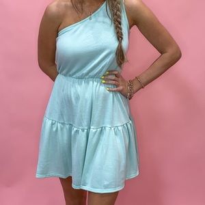 NEW off the mint shoulder dress from boutique